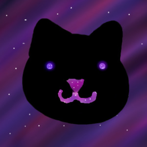 galaxy kitty silhouette