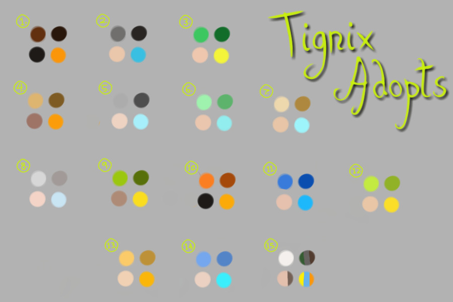 Tignix Adopts Genetics Guide Part 5- Marking Colour Examples