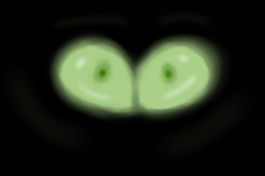 Green Glowing Eyes