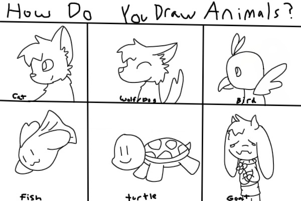 How i draw animalz
