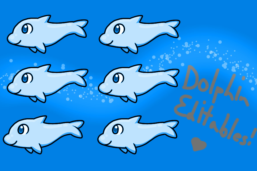Adoptable Dolphins Editables