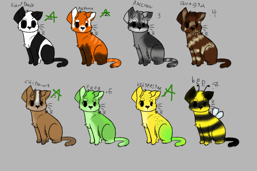 Critter Themed Kitty Adopts!