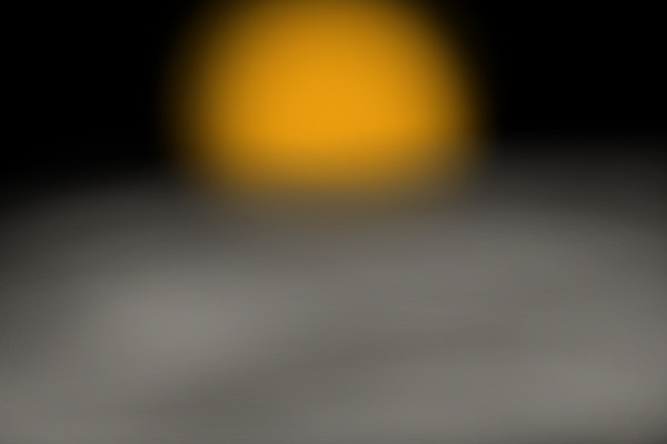 Orange Moon In The Night Sky