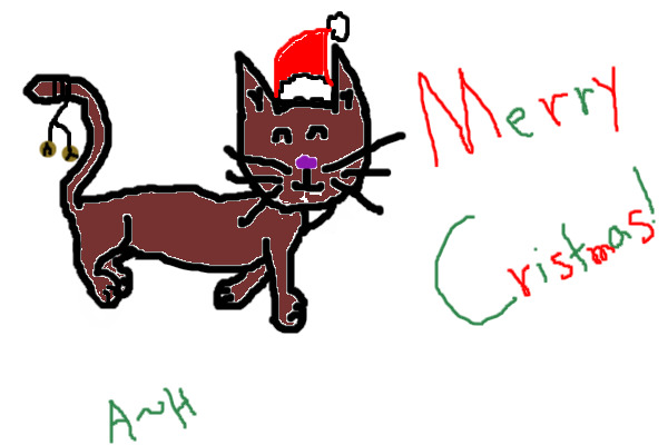 Christmas Kitteh. (I know, it's bad.)