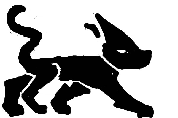 Silhouette cat thing...?