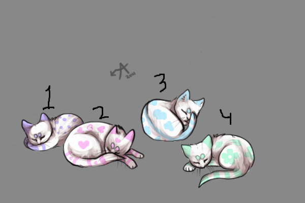 pastel kittens