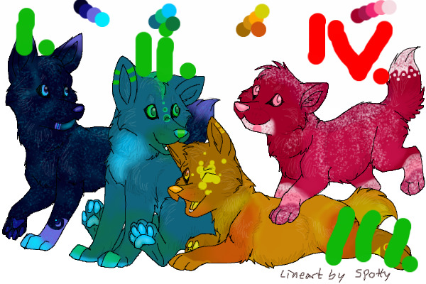 "Legend's" pups batch 1. WIP.