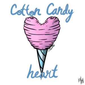 Cotton Candy Heart