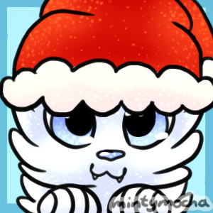 Seasonal kitten (now with santa hat!)