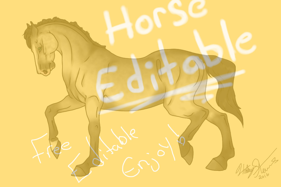 Free Horse Editable