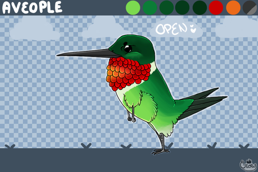 Averson 1: Ruby Throated Hummingbird [open]