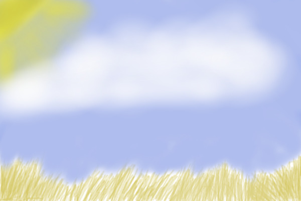 Grass and blue sky[practice]please comment and rate