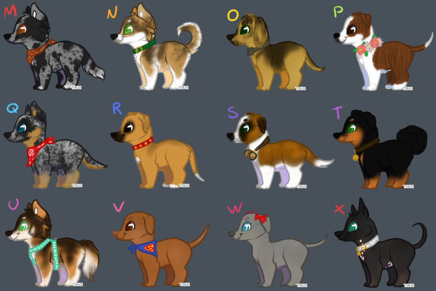 Dog Sheet {M-X}