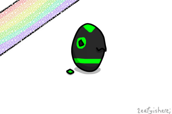 Neon green and black eggy