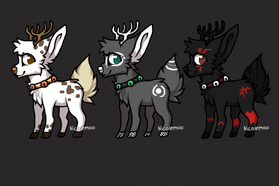 Free Holly Deers Adoptables 2 (CLOSED)