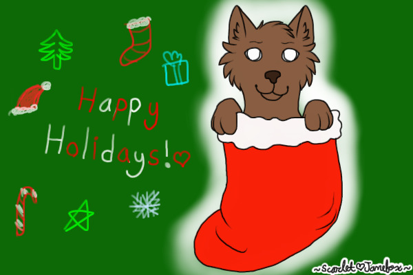 Happy Holidays! Stocking Pup