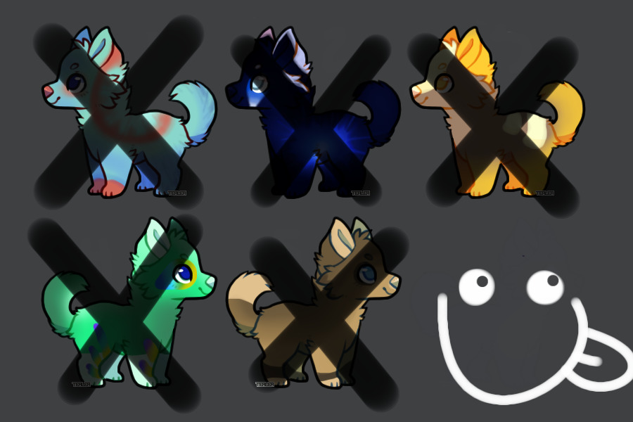 tasty pup adopts ~ sold