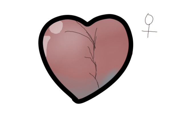 frosted broken heart??