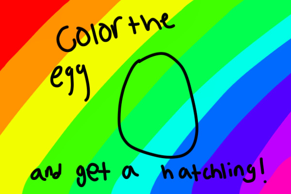 Color the egg and get a hatchling!