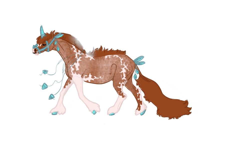 AW #24 - red roan tobiano