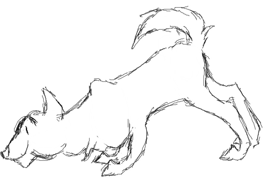 Puppo Sketch (Pose #1)