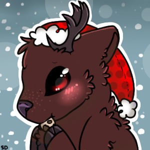 Coloured Christmas avatar