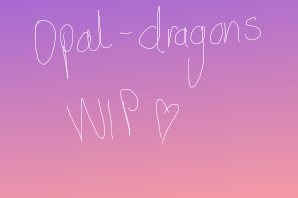 Opal dragons WIP