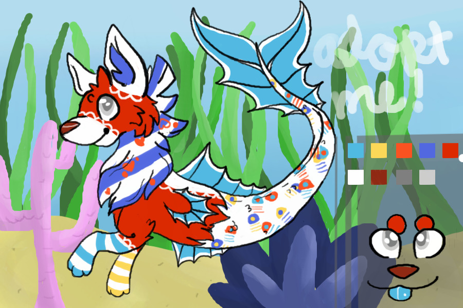 Aquarius Wolf #2 - Adopt me!