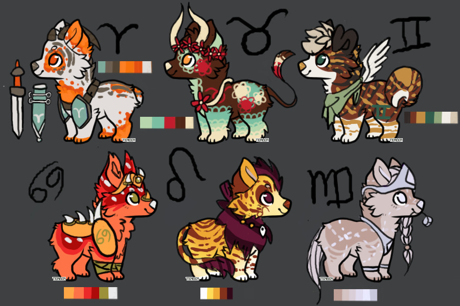 zodiac adopts - aries through virgo - closed