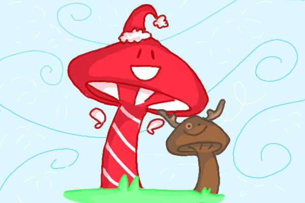 Happy Holiday Mushrooms