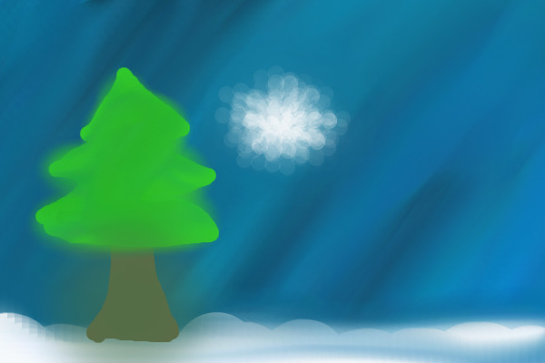 a snowflake and a tree XD