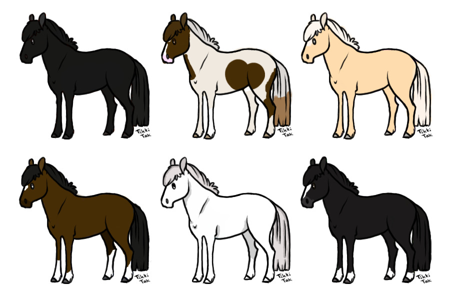 My Chibi horses (Free for adoption!)