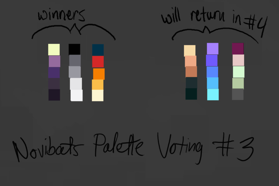 Novibats Palette Voting Station #3 (results up)