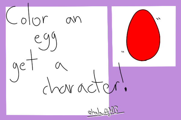 Color an egg, get a character!