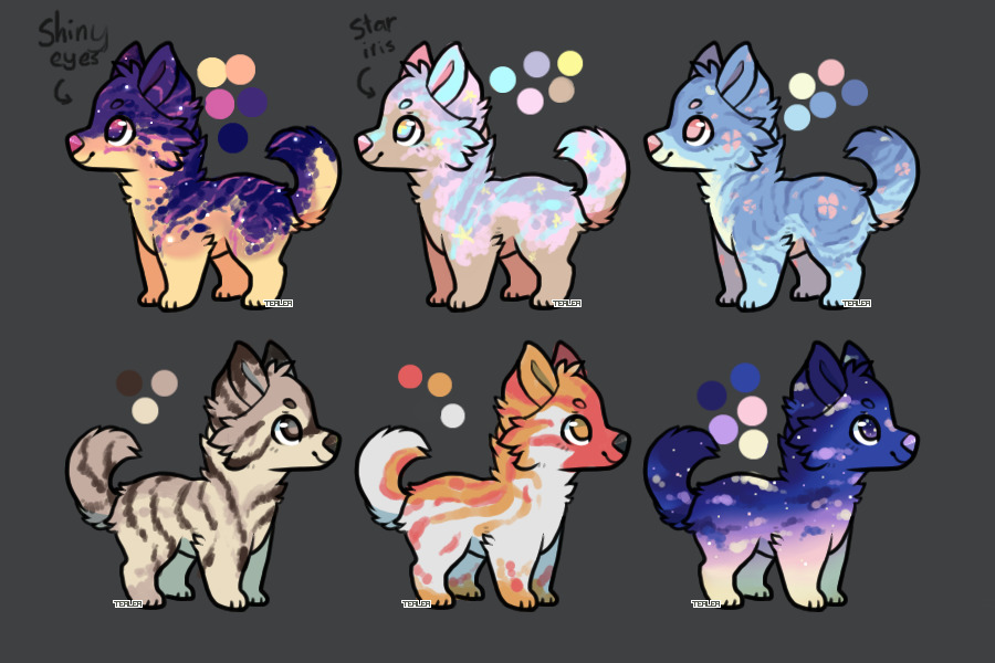 Mostly pastel pups