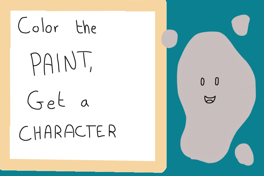 Color the Paint, Get a Character ~ Editable