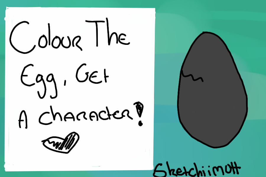 Colour the egg, get a character!