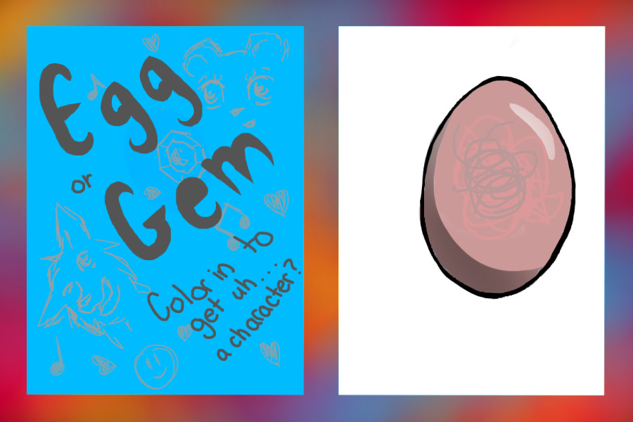 colour the egg to get a character~entry