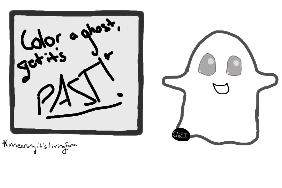 Color a ghost, get it's living form!