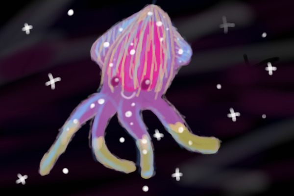 Space Event Squiddie Drawing