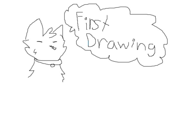 First Drawing kitty