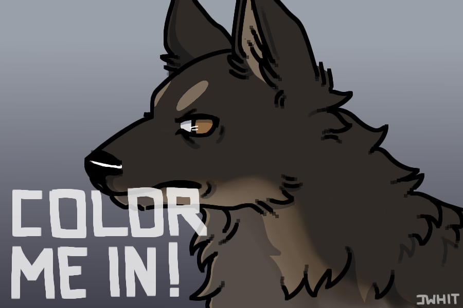 wolf/dog color in editable