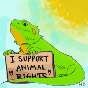 I support animal rights!
