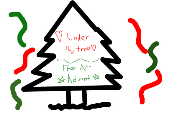♥Under the tree♥ Free Art Advent!