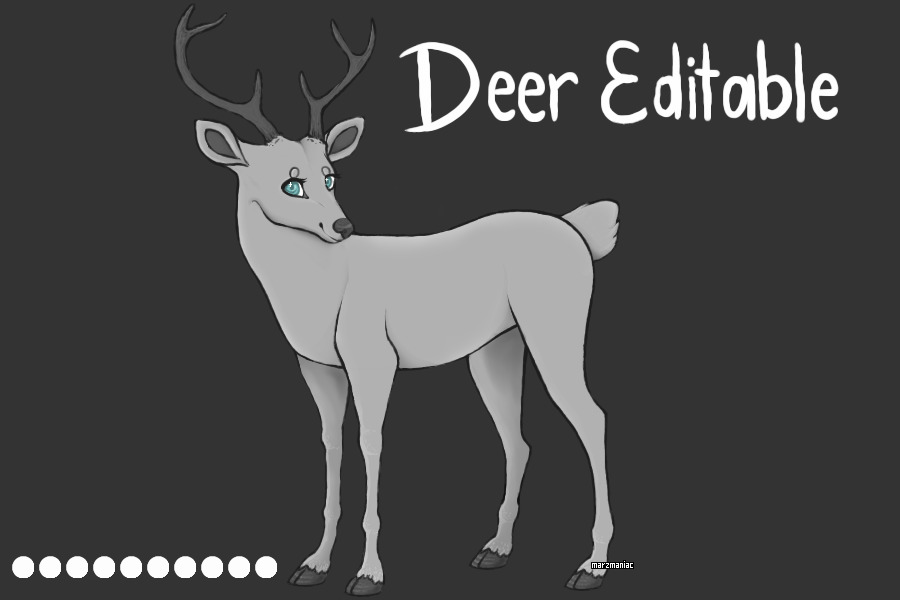 Deer Editable