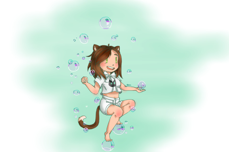 Bubbly kitty girl!