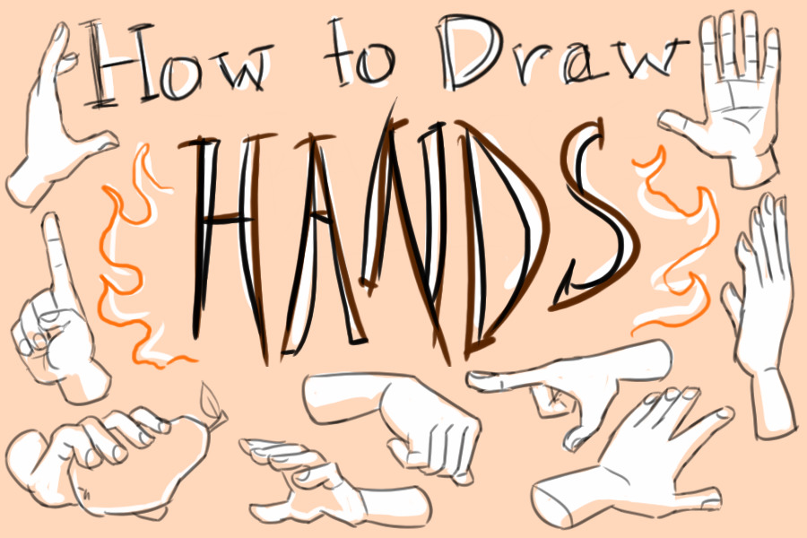 How to draw hands!