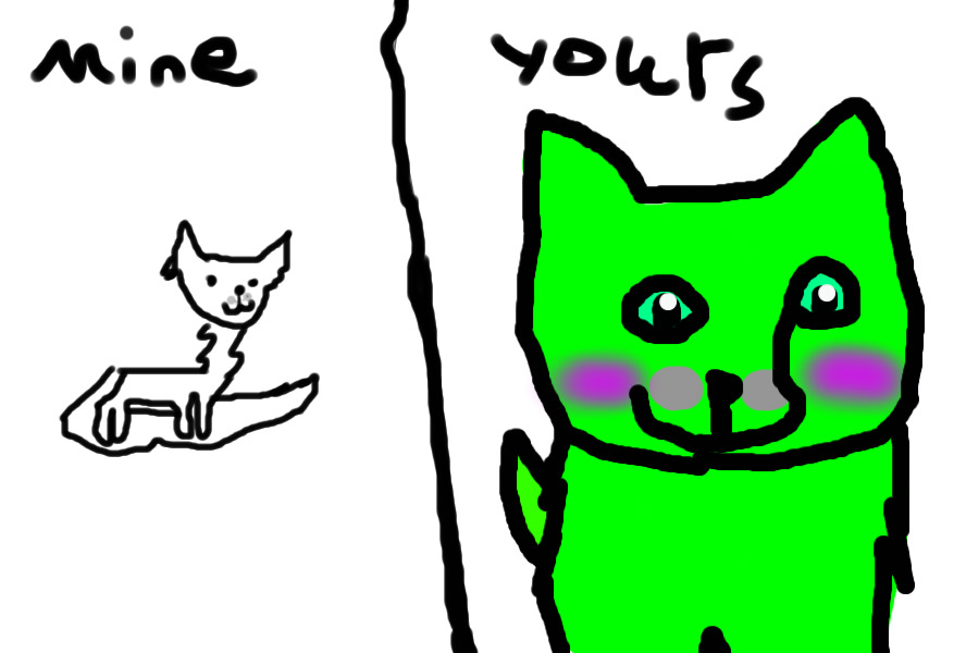 I drew the kitty!