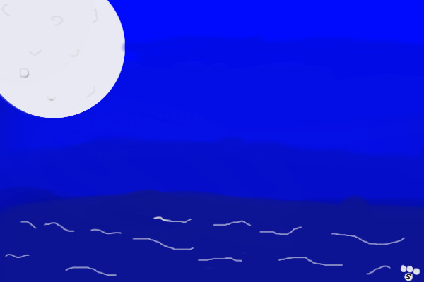 Moon over the Ocean