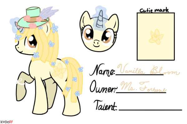 Vanilla Bloom (Custom by Doglover947)